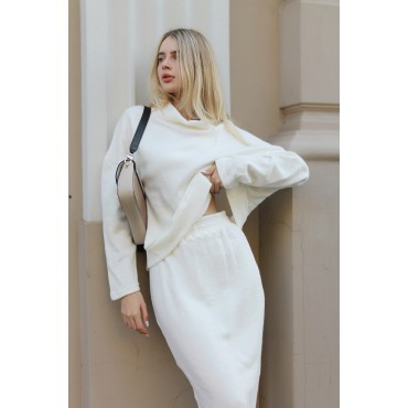 Ангоровий костюм зі спідницею